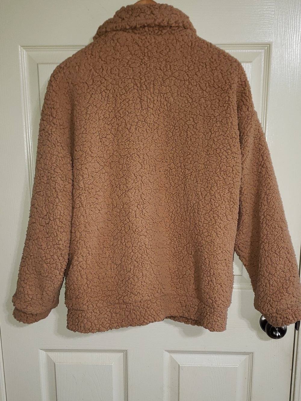 💘🖤💘 2PC Me Jane Black/Gray & Tan Zip Fleece Faux Shearling/Fur Teddy Jacket - Picture 15 of 16